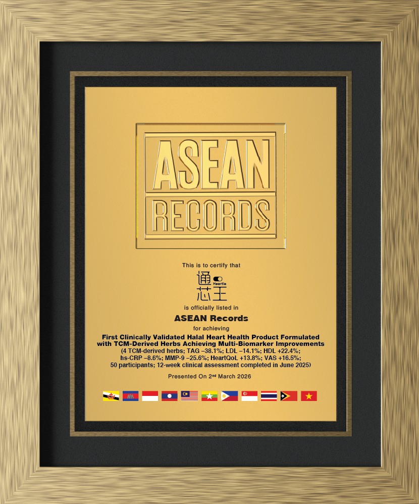 Heartio ASEAN Records certificate
